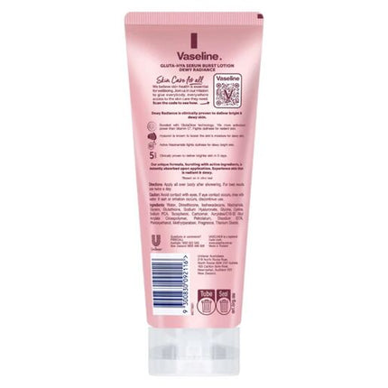 Vaseline Gluta-Hya Serum Burst Lotion Body Lotion for Dewy Bright Skin Dewy Radiance 200mL