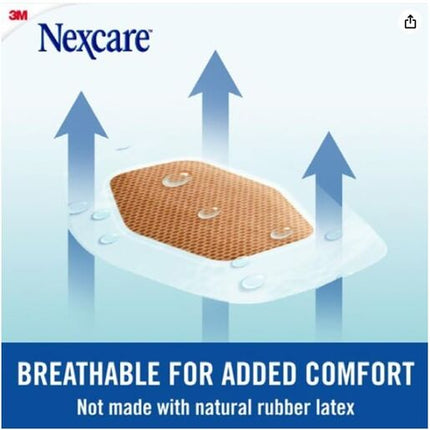 Nexcare Waterproof Strips Clear Large 10 Pack
