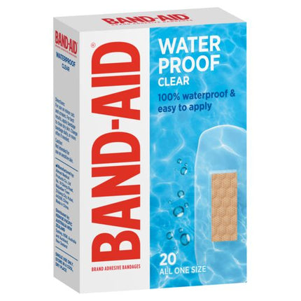 Band-Aid Waterproof Clear Regular 20