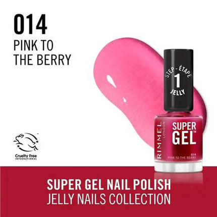 Rimmel SuperGel Nail Polish Lacquer Pink To The Berry 014 12 ML