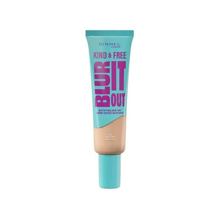 Rimmel London Kind & Free Blur It Out Mattifying Skin Tint Lightweight Makeup 30Ml 010 Rose Ivory