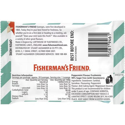 Fisherman's Friend Spearmint Sugar Free Mint 25g