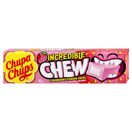 Chupa Chups Incredible Chew Sticks Strawberry 45g