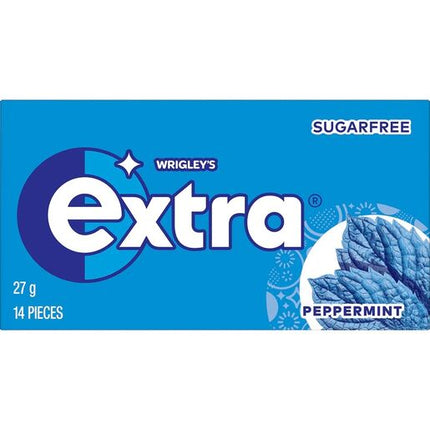 Wrigley Extra Peppermint Sugar Free Chewing Gum 14 Pieces 27g