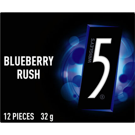 Wrigley 5 Gum Blueberry Sugar Free Gum 12pc 32g