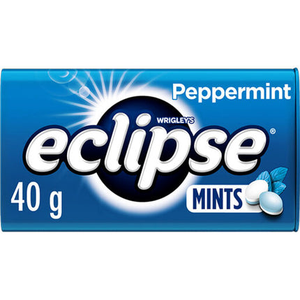 Wrigley Eclipse Peppermint Flavoured Sugar Free Mints Tin 40g