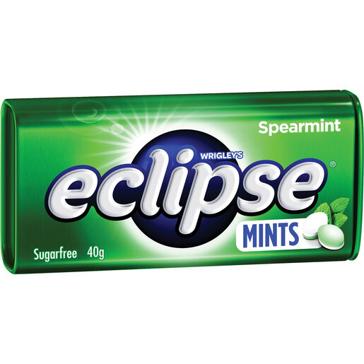 Wrigley Eclipse Spearmint Flavoured Sugar Free Mints Tin 40g