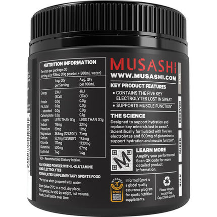 Musashi Electrolytes Powder Watermelon 300g