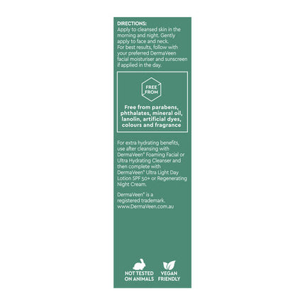 DermaVeen Hyaluronic Acid + Pro-Vitamin B5 Hydrating Serum 30ml
