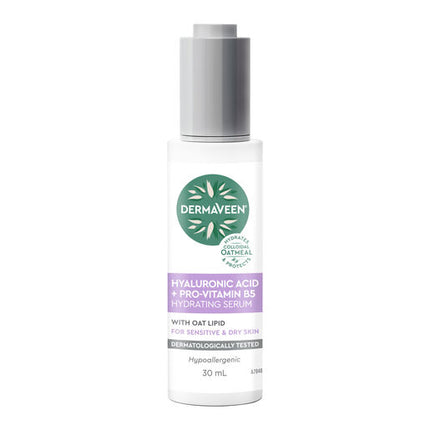 DermaVeen Hyaluronic Acid + Pro-Vitamin B5 Hydrating Serum 30ml