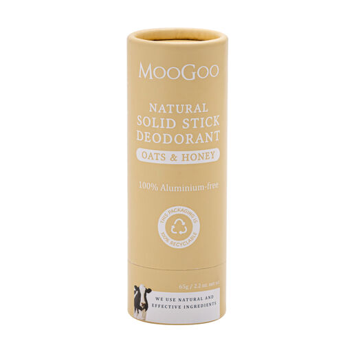 MooGoo Natural Solid Stick Deodorant Oats & Honey 65g