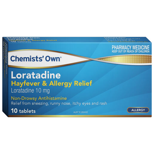 Chemists' Own Loratadine Hayfever & Allergy Relief 10mg Tablets 10