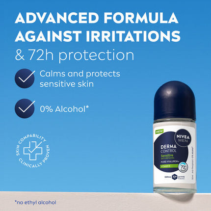 Nivea Men Derma Control Sensitive Roll-On 50ml