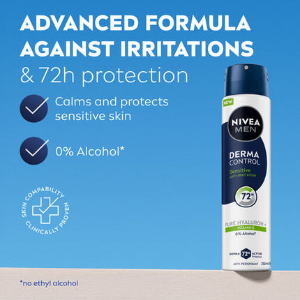 Nivea Men Derma Control Sensitive Aerosol 250ml