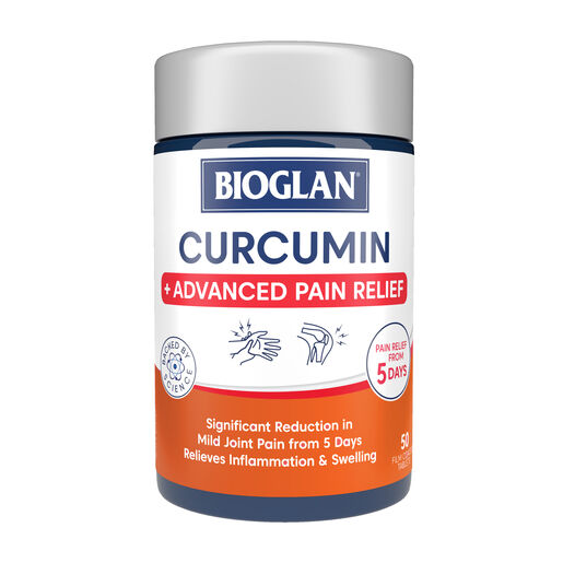 Bioglan Curcumin + Advanced Pain Relief 50 Tablets