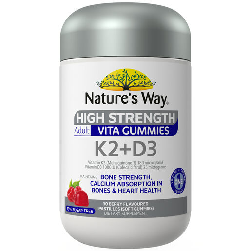 Nature's Way High Strength Adult Vita Gummies K2+D3 30s