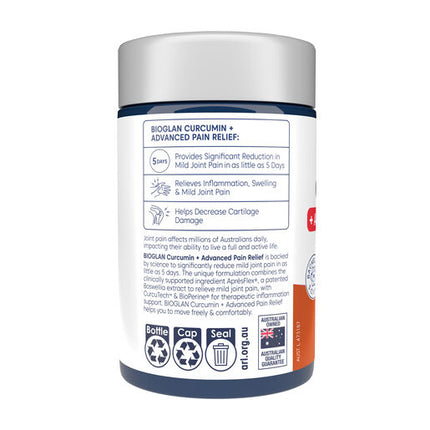 Bioglan Curcumin + Advanced Pain Relief 50 Tablets