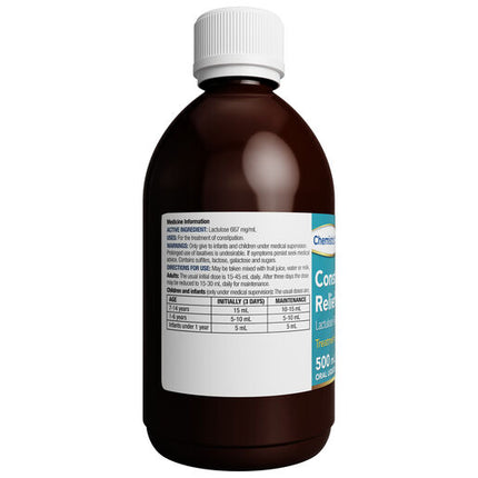 Chemists' Own Constipation Relief Syrup Lactulose 500ml
