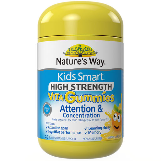 Nature's Way Kids Smart High Strength Vita Gummies Attention and Concentration 40s