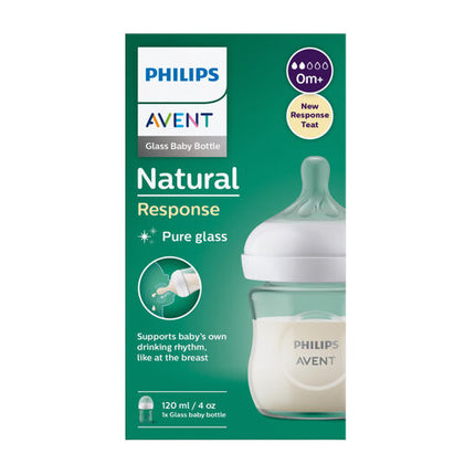 Philips Avent Natural Response Glass Baby Bottle 120ml