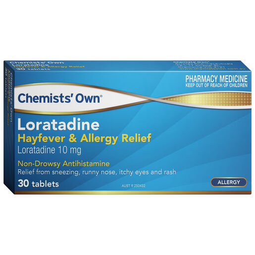 Chemists' Own Loratadine Hayfever & Allergy Relief 10mg Tablets 30