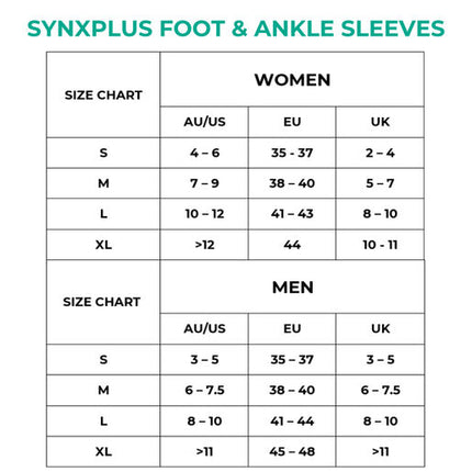 Synxplus Foot and Ankle Sleeve - Nude Large