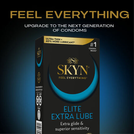 Skyn Elite Extra Lube Condoms 10 Pack