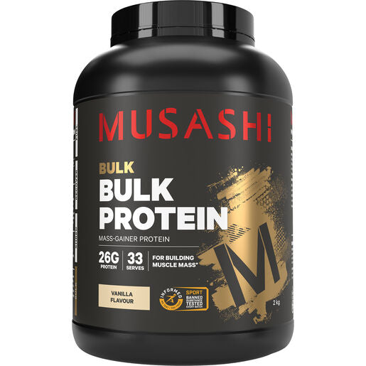 Musashi Bulk Protein Powder Vanilla 2kg