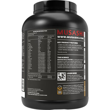 Musashi Bulk Protein Powder Vanilla 2kg