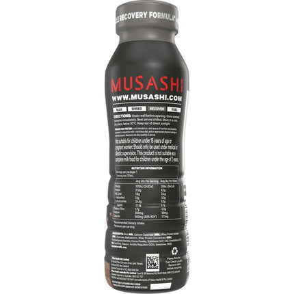 Musashi High Protein Shake Chocolate Drink 375ml