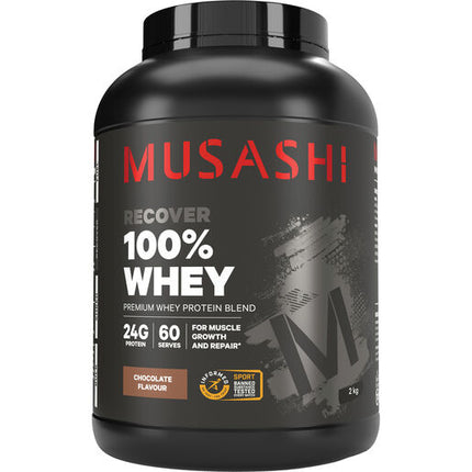 Musashi 100% Whey Protein Powder Chocolate 2kg