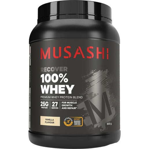 Musashi 100% Whey Protein Powder Vanilla 900g