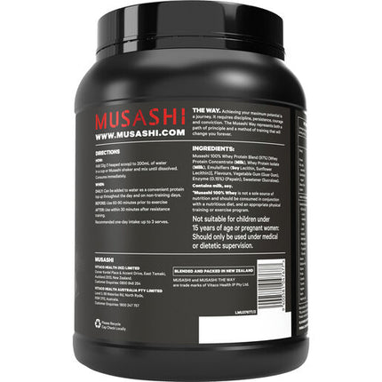 Musashi 100% Whey Protein Powder Vanilla 900g
