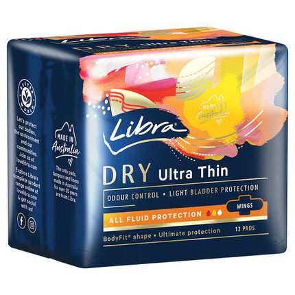 Libra Pad Ultra Thin Dry Wing 12 Pack