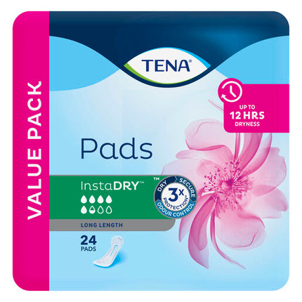 Tena Pad InstaDRY Long 24pk