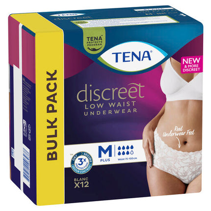 Tena Pants Discreet Women White Medium 12 Pack