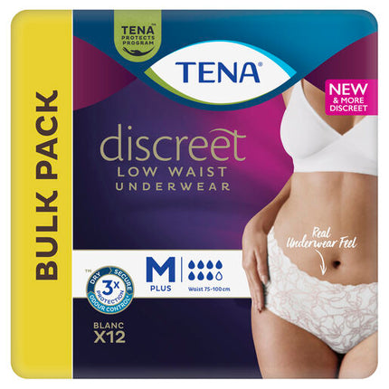 Tena Pants Discreet Women White Medium 12 Pack