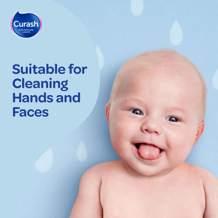 Curash Simply Water Baby Wipes 6 x 80 Value Pack