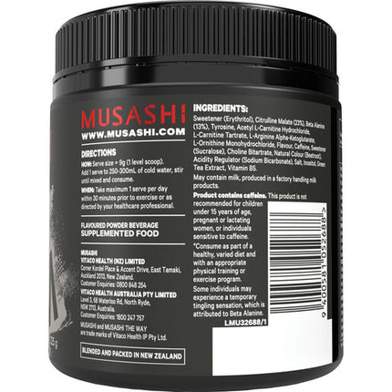 Musashi Pre Workout Shred Watermelon 225g