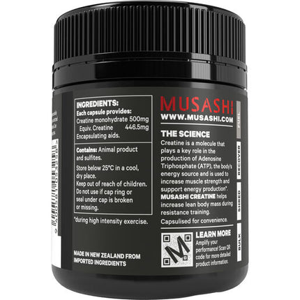 Musashi Creatine Monohydrate 120 Capsules