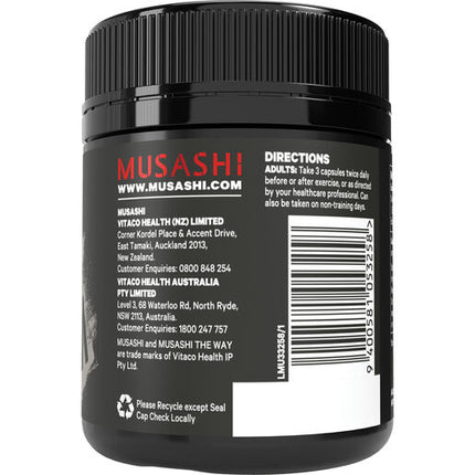 Musashi Creatine Monohydrate 120 Capsules