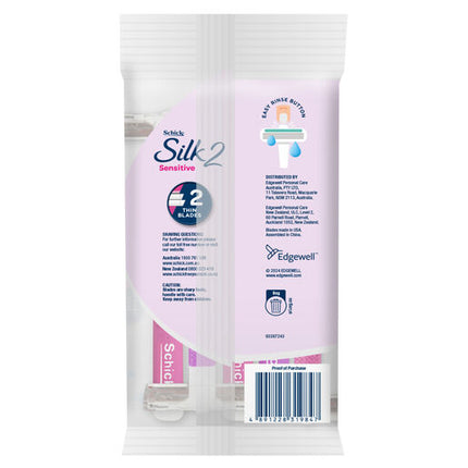 Schick Silk 2 Sensitive Disposables 5pk
