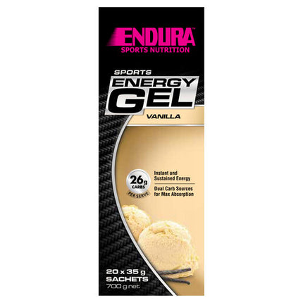 Endura Sports Energy Gel Sachets Vanilla 35g (each)