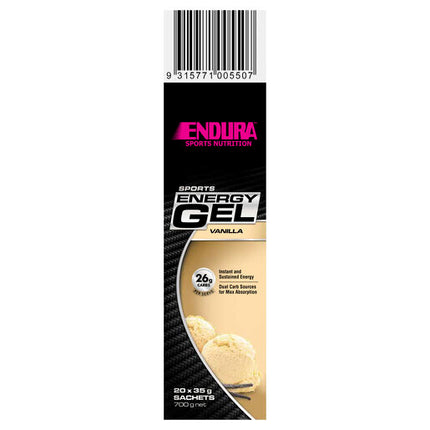 Endura Sports Energy Gel Sachets Vanilla 35g (each)