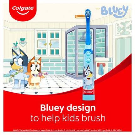 Colgate Kids Bluey Battery Powered Toothbrush Extra Soft