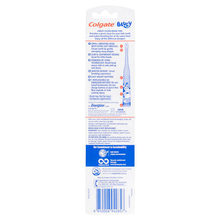 Colgate Kids Bluey Battery Powered Toothbrush Extra Soft