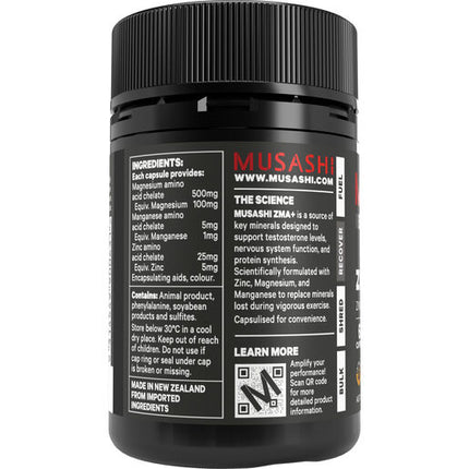 Musashi ZMA+ 60 Capsules