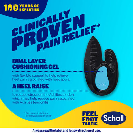 Scholl In-Balance Heel Orthotic Insole Medium Size 7 - 8.5 1 Pair