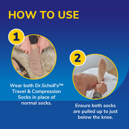 Scholl Flight Socks Ladies Beige 6-8