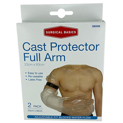 Surgical Basics Cast Protector Full Arm 2 Pack